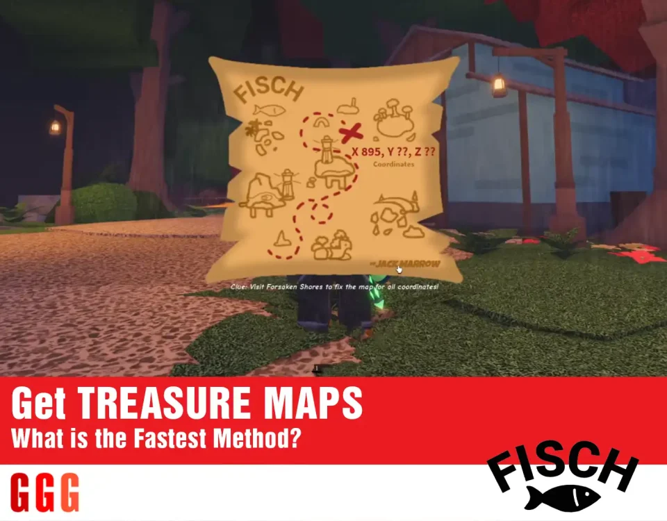 3 TREASURE MAPS in Fisch