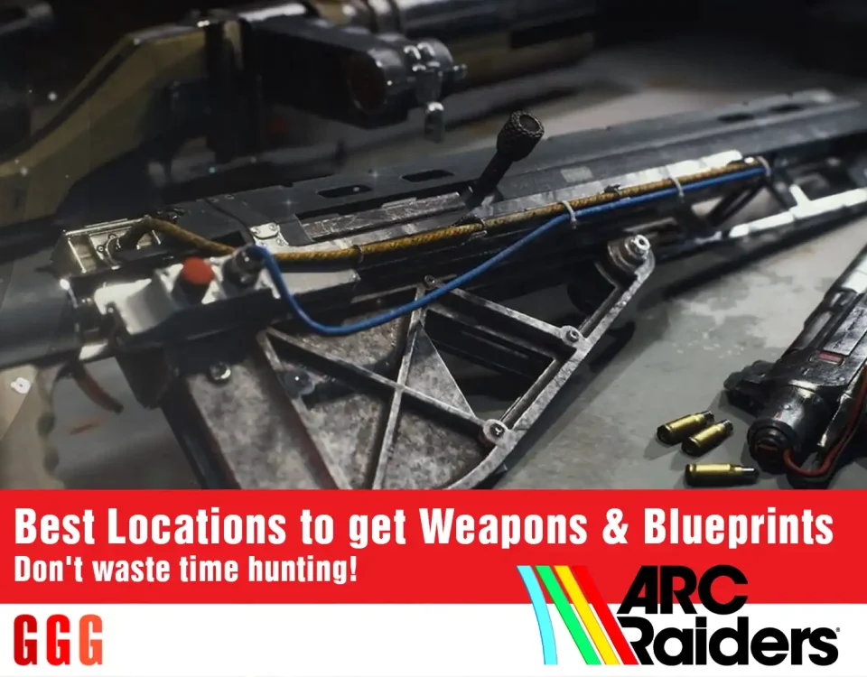 8 get Weapons Blueprints in ARC Raiders
