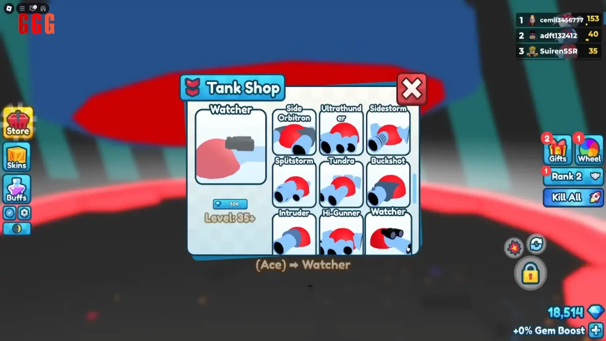 BEST BUILD In TANK GAME Roblox