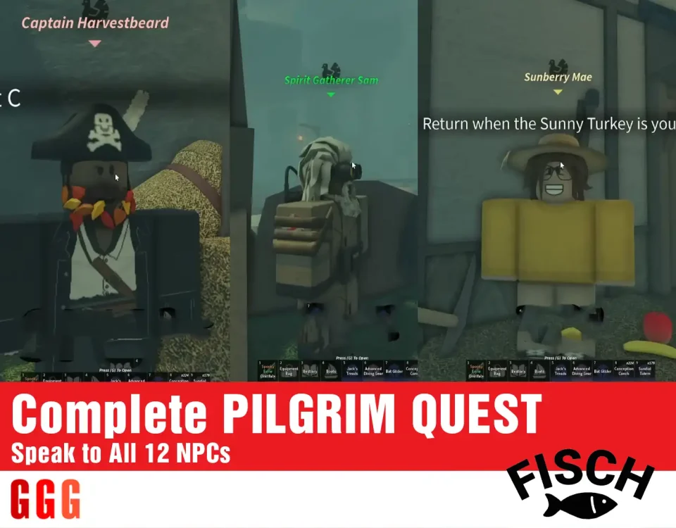 Complete PILGRIM QUEST in FISCH