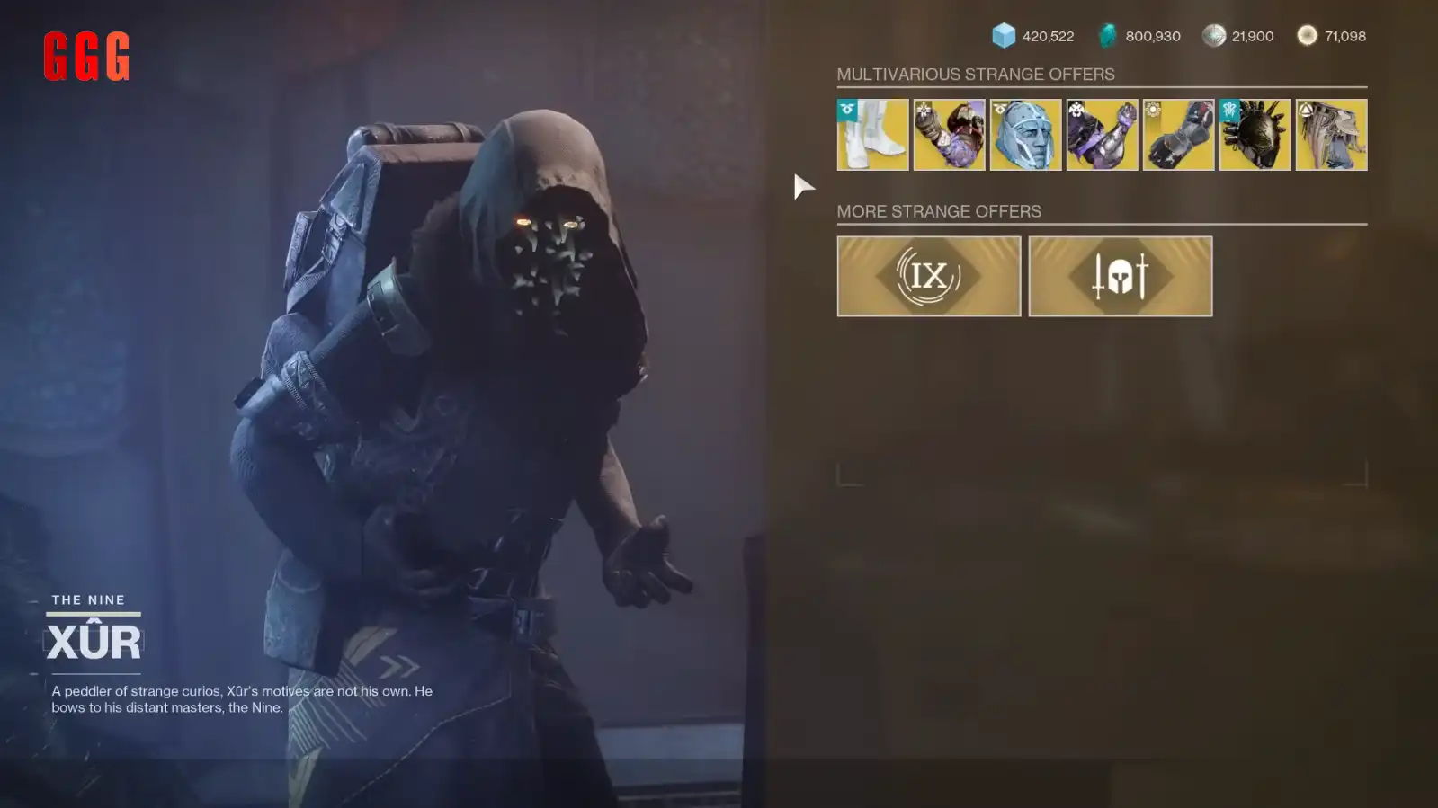 Destiny 2 Xur Review Nov 7 25