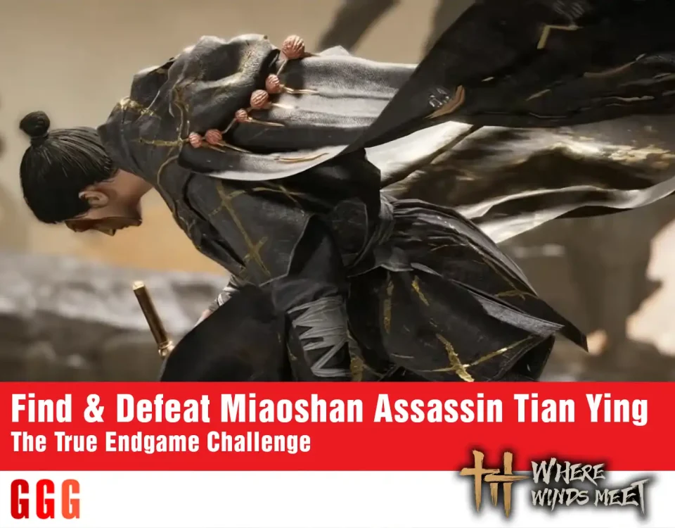 find and Defeat Miaoshan Assassin Tian Ying in Where Winds Meet