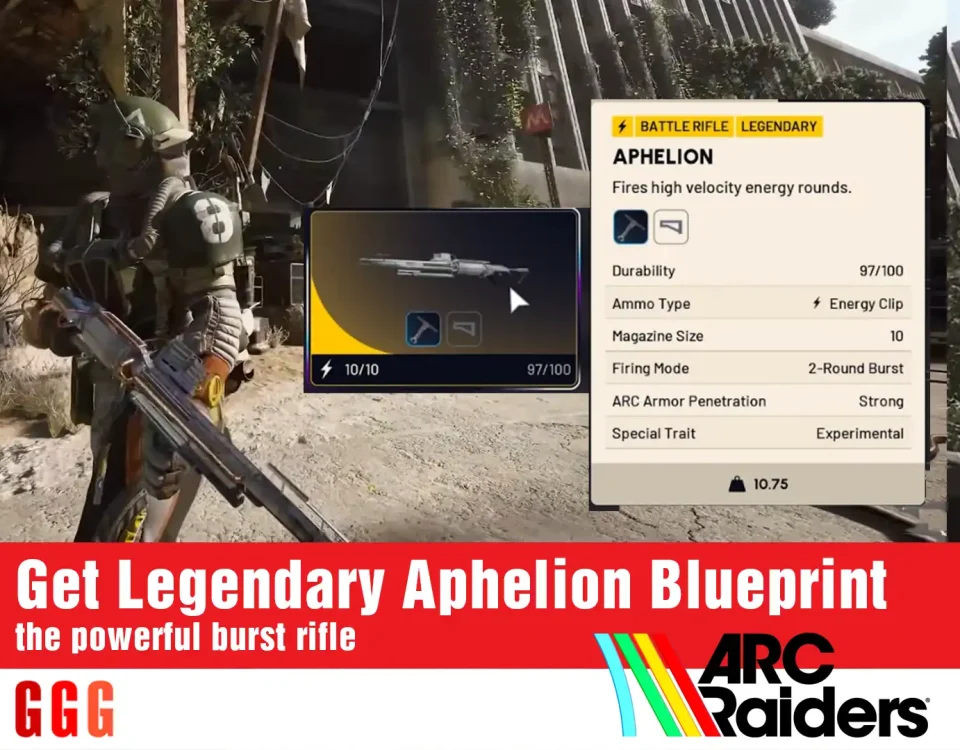 Get Legendary Aphelion Blueprint in ARC Raiders