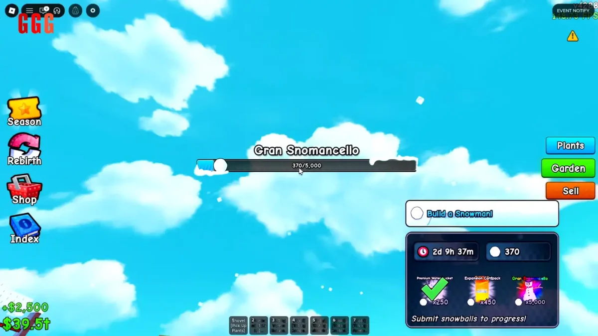 1 Complete the SNOWMAN UPDATE in Plants Vs Brainrots