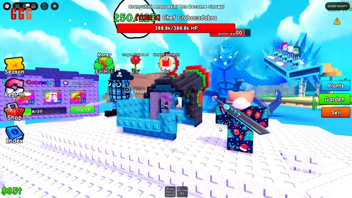 1 ICE BOSS UPDATE in Plants Vs Brainrots