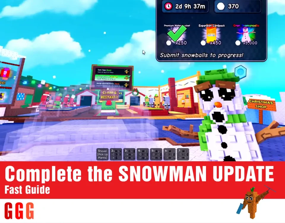 2 Complete the SNOWMAN UPDATE in Plants Vs Brainrots