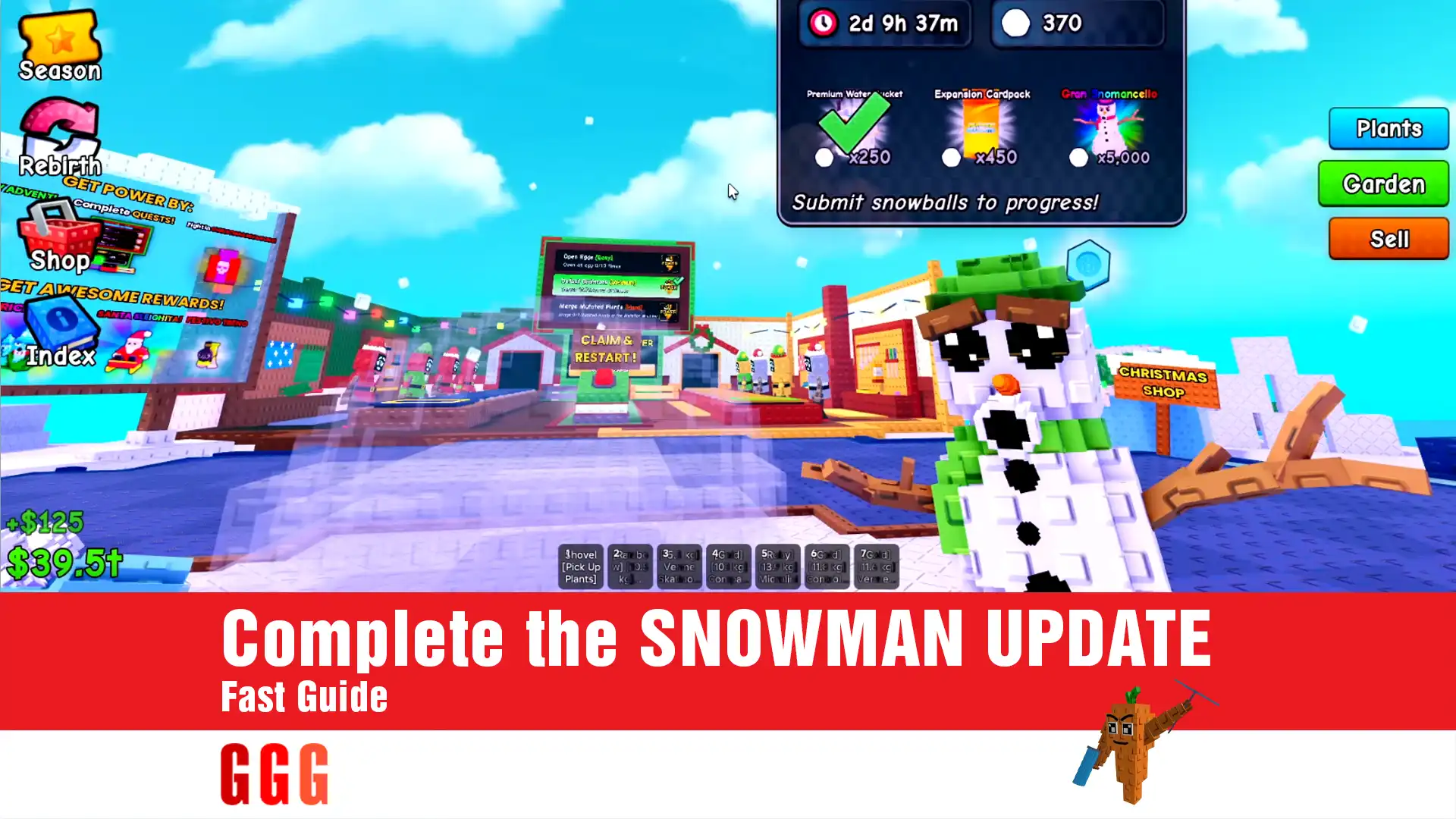2 Complete the SNOWMAN UPDATE in Plants Vs Brainrots