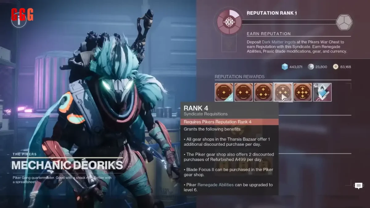 3 pick SYNDICATE in Destiny 2 Renegades