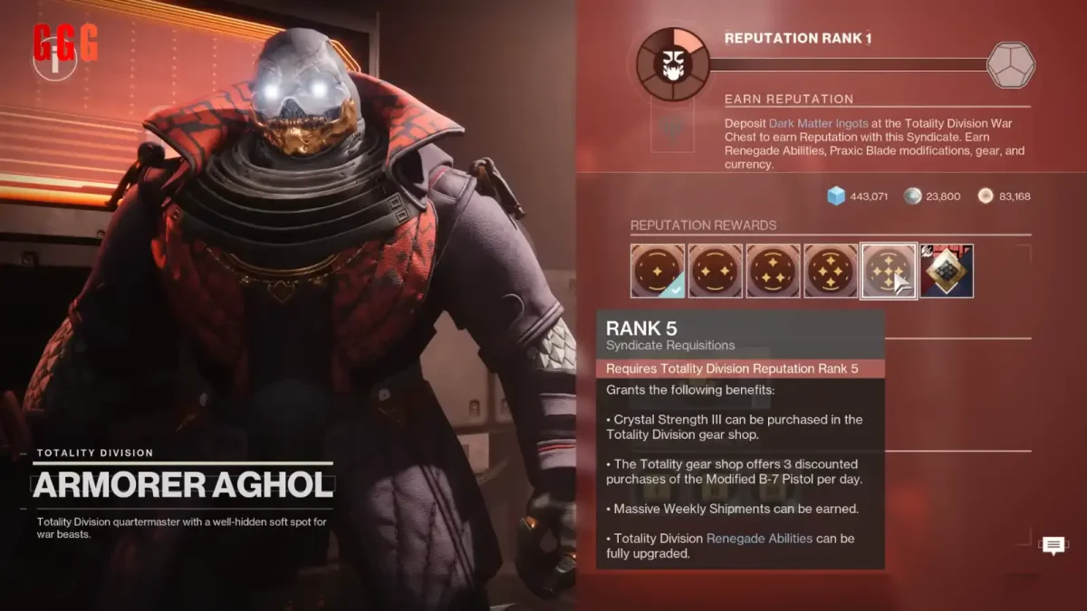 4 pick SYNDICATE in Destiny 2 Renegades