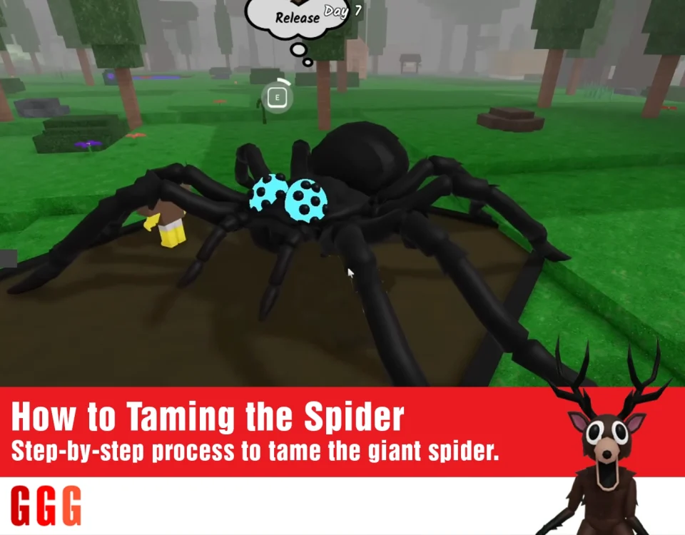 Taming the Spider in 99 Nights in the Forest possible