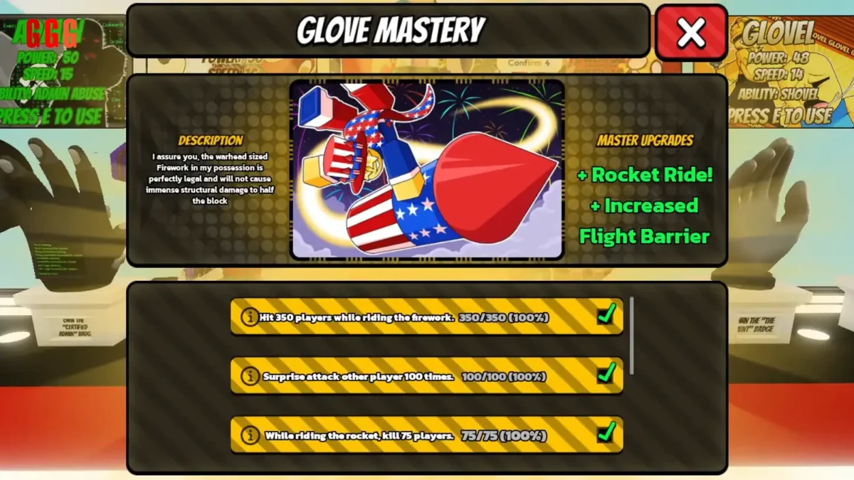 1 FIREWORK Mastery update in Slap Battles