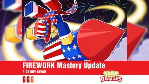 FIREWORK Mastery update in Slap Battles | 2 New Gloves and New mode