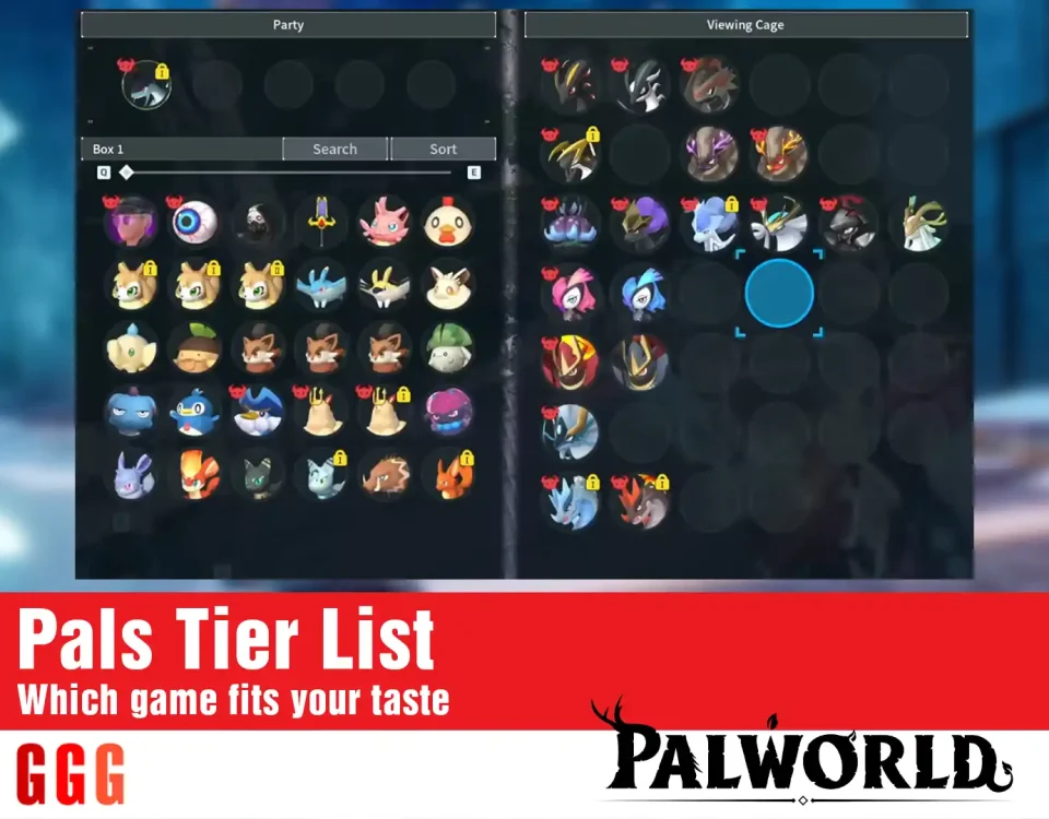 Palworld Pals Tier List