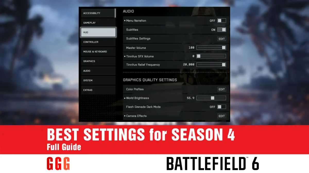 BEST Battlefield 6 SETTINGS for SEASON 4
