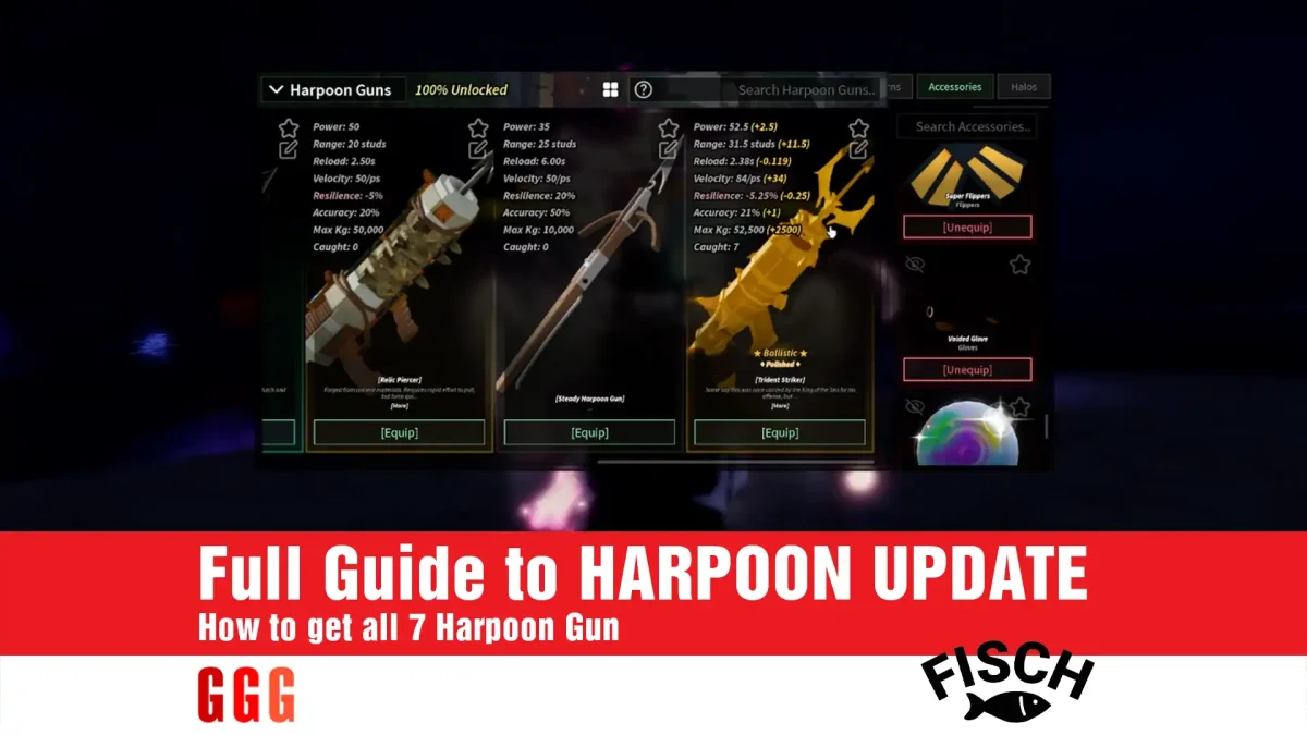 full guide to HARPOON UPDATE In Fisch