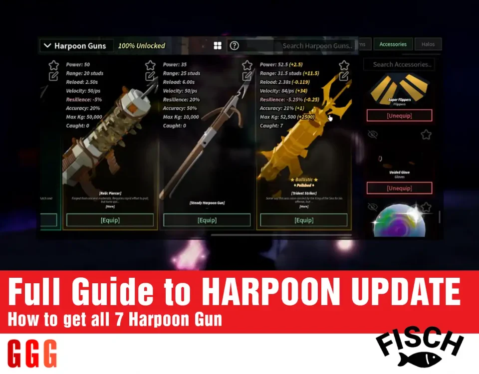 full guide to HARPOON UPDATE In Fisch