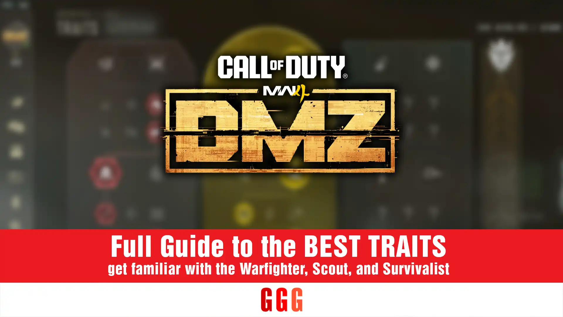 BEST TRAITS in MODERN WARFARE 4 DMZ