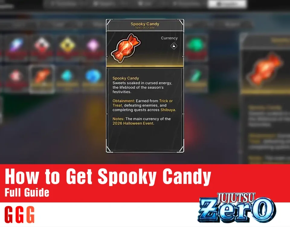 How to get Spooky Candy in Jujutsu Zero